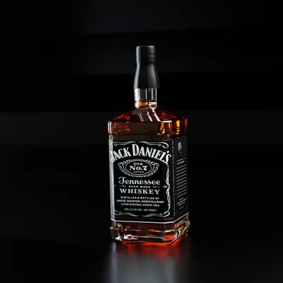 Download wallpaper glass, bottle, ice, whiskey, box, bottle, jack daniels,  section food in resolution 640x1136