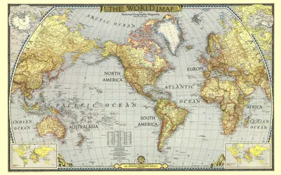 Физическая карта мира - обои для рабочего стола, картинки, фото
