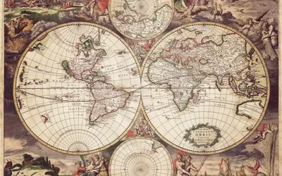 Фотография Географическая карта карта земли География 1920x1080