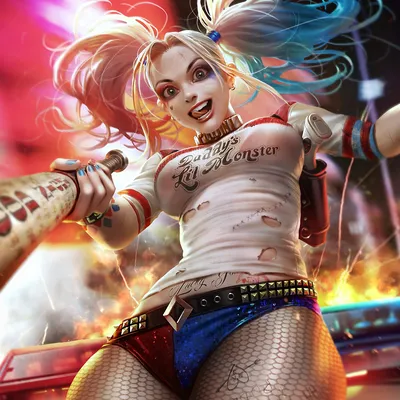 Обои Suicide Squad, Harley Quinn, Margot Robbie Poster для телефона и на рабочий  стол 768x1280