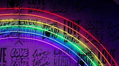 Скачать 1920x1080 неон, надписи, радуга, стена, подсветка обои, картинки  full hd, hdtv, fhd, 1080p | Neon wallpaper, Laptop wallpaper, Rainbow  wallpaper