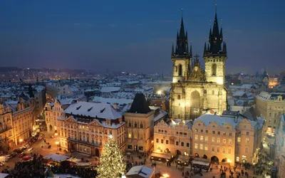 Рождество в Праге обои для рабочего стола, картинки и фото - RabStol.net