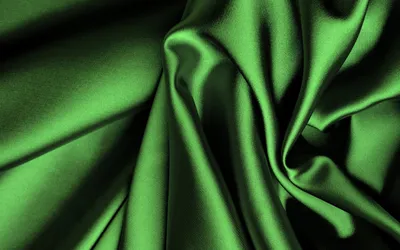 Текстура сатиновой ткази зеленого цвета - обои на рабочий стол