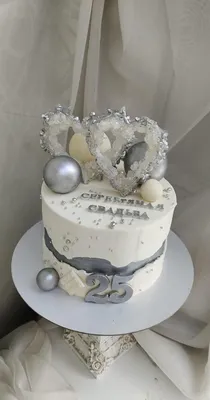 Торт на Серебряную Свадьбу | Торты для годовщины свадьбы, Серебряная свадьба,  Торт на годовщину свадьбы