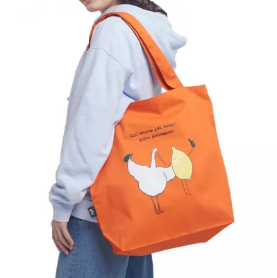 Эко сумка с Гусем «Лімончелло» ᐈ Купить сумку шоппер в Gifty