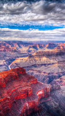 Pictures Grand Canyon Park USA Crag Nature park Clouds 1080x1920