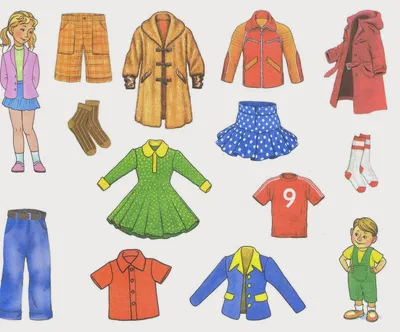 Набор Детские Одежда — стоковая векторная графика и другие изображения на  тему Блуза - Блуза, Векторная графика, Время года - iStock