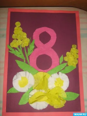 Детские поделки к 8 марта - цветы из бумаги | Пикабу