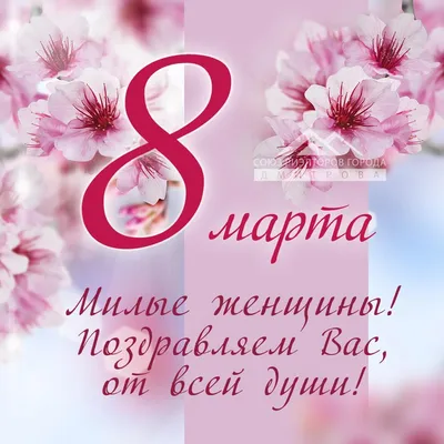 8 марта женщины Кубани принимают поздравления с первым весенним праздником