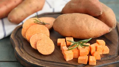 Овощи батат, сладкий картофель - «Батат - это картошка, морковка и тыква  одновременно! Рецепт запечённого батата🍠» | отзывы