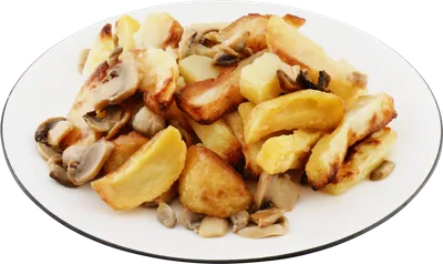 Картошка с сушеными грибами жареная рецепт с фото пошагово - 1000.menu