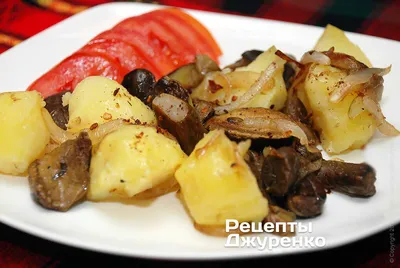 Жареная картошка с грибами - рецепт автора Анастасия