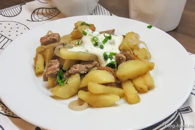 Картошка с мясом грибами и сыром запеченные в духовке рецепт с фото  пошагово - 1000.menu