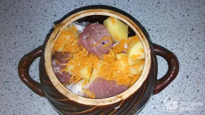Картошка в горшочках с мясом - пошаговый рецепт с фото на Готовим дома