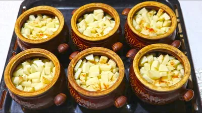 Картошка в горшочках без мяса - рецепт приготовления с фото и видео