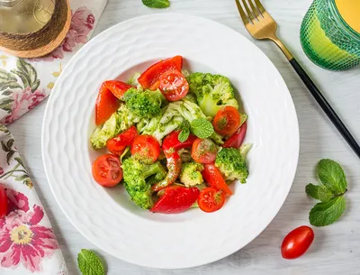 Лёгкий овощной салат пошаговый рецепт с фото