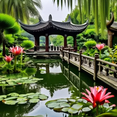Азиатские сады - китайский сад | Сад Дом Кулинария