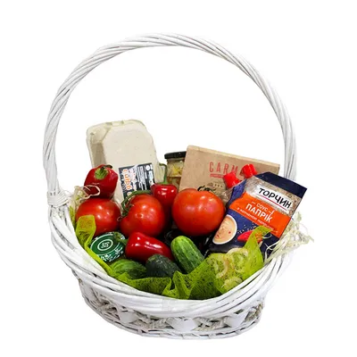 Подарочная корзина с овощами «Италия» — магазин подарков Макс-ГИФТ