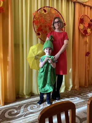 Детский карнавальный костюм огурца зеленый (размеры 26-32) (id 108581049),  купить в Казахстане, цена на Satu.kz