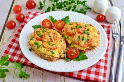 Котлеты под шубой с помидорами и сыром - пошаговый рецепт с фото на Повар.ру
