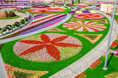 Уникально красивый сад в Дубае