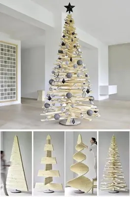 New year and Christmas tree: alternative. DIY ideas - YouTube