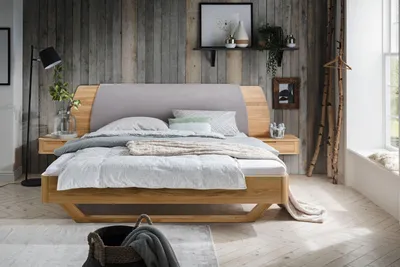 Кровать из массива сосны в стиле лофт Брус - МассивМебель