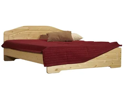 Двуспальная кровать из массива \"Релакс\" - купить в Минске в  интернет-магазине Идеал Дом, цена