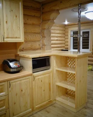 Кухонный гарнитур Викинг GL из массива сосны Лидская мебельная фабрика