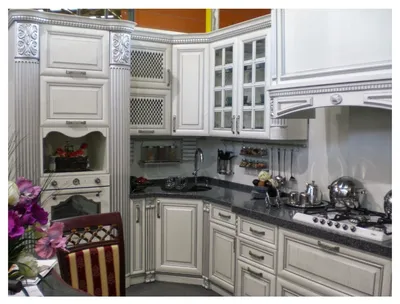 Кухня с фасадами массив Ясеня \"Лугано\" купить на заказ в Спб - цена в  магазинах Легкая Мебель