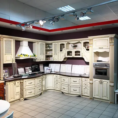Кухня «Лорена» с фасадами из массива ясеня - купить в Москве