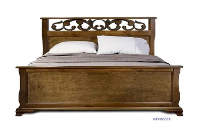 Кровать Классика из массива березы | Купить недорого деревянная мебель из  массива сосны и березы в Санкт-Петербурге