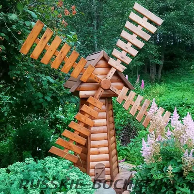 Декоративная мельница: красивое украшение сада своими руками (110 фото) |  Ветряная мельница, Дизайн сада, Деревенский дизайн