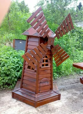 Декоративные мельницы для сада и дачи купить по цене от 2737 руб в  Интернет-магазине Garden-zoo