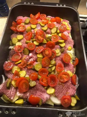 Мясо с овощами в духовке - рецепт автора Ирина Гогарева