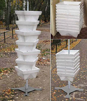Клумбы 3 ярусные шестигранные с полимерным покрытием: купить в Москве от  производителя | Дельта-Парк