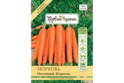 Семена ОКТЯБРИНА ГАНИЧКИНА Морковь Осенний король 2 г 119122 - выгодная  цена, отзывы, характеристики, фото - купить в Москве и РФ