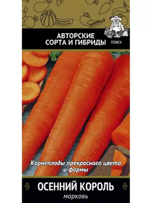 Морковь Осенний король 2г / Евро - семена купить по цене 27 ₽ в  интернет-магазине KazanExpress
