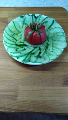 Красивая нарезка овощей на стол (66 фото)
