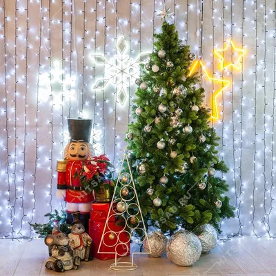 Купить Снежный настенный гобелен, рождественская настенная елка, настенная  подвеска, великолепная рождественская елка, камин, подарки | Joom