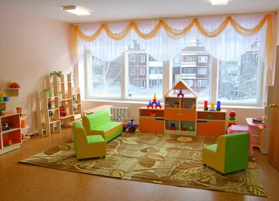 Игровые комнаты в детских садах - Детские сады, школы - Примеры интерьера -  Текстильная студия \"Вермонт\"