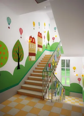Лестница в детском саду (32 фото)