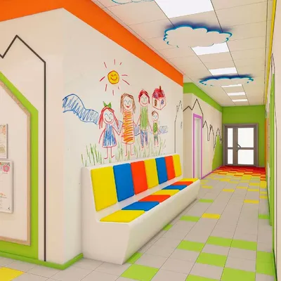 Дизайн лестниц в детском саду: мир где живет детство