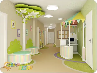 Дизайн лестниц в детском саду: варианты оформления