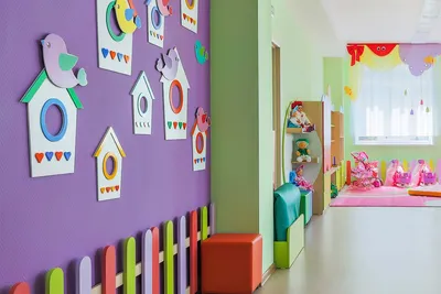 Декор стен в детском саду - 64 фото