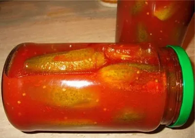 Огурцы в томатном соке - рецепт с фотографиями - Patee. Рецепты