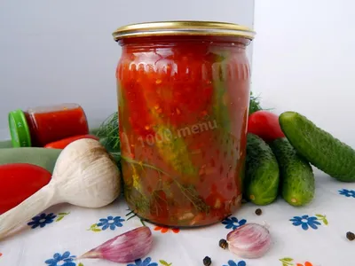 Вкуснейшие огурцы в томатном соке на зиму без стерилизации! | очУМЕЛЫЕ  пенсионеры | Дзен