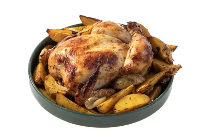 Курица с картошкой в духовке, пошаговый рецепт с фотографиями – Европейская  кухня: Основные блюда. «Еда»