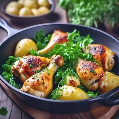 Курица в духовке целиком с картошкой - пошаговый рецепт с фото на Повар.ру