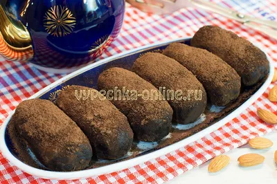 Пирожное Картошка рецепт - как приготовить из печенья, сгущенки, масла и  какао